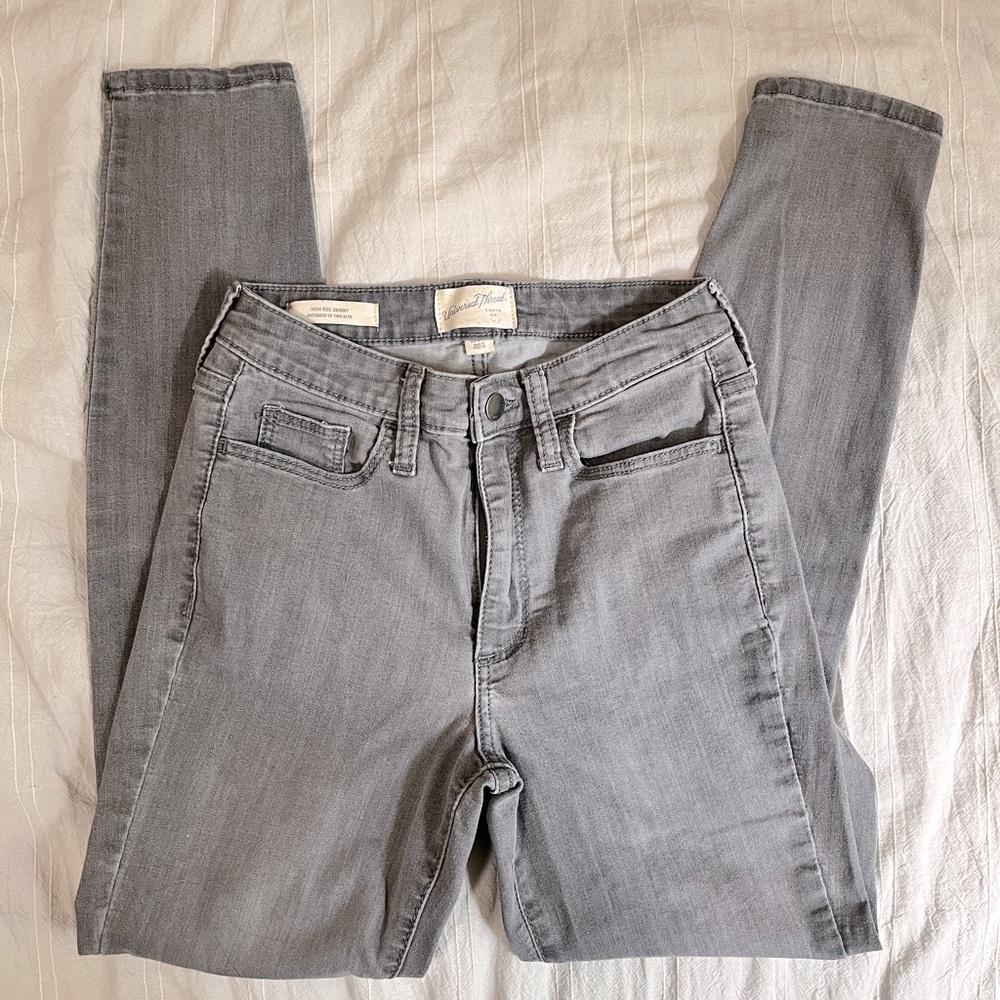 Universal Thread High rise skinny gray jeans